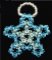 Kit de lâmpadas suspensas Crystal Star Aqua Blue