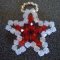Pingente kit Star vermelho e branco
