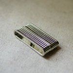 Fecho magnético prata 37mm