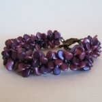 Kit Pulseira Pip Burgundy Duo Beads