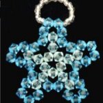 Kit de lâmpadas suspensas Crystal Star Aqua Blue