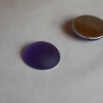 Cabochon Luna Tanzanite roxo macio diâmetro 18mm