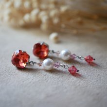 Brincos de Coral Cabochon
