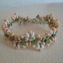 Pulseira de Pêssego Zebra 