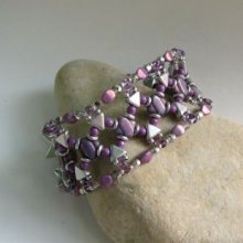 Pulseira Cheops prateada em kit