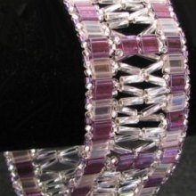 Kit de bracelete Tila &amp; Twist janela Púrpura/prata