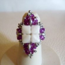 Silkade Ring Kit Branco e Púrpura