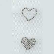 PADRÃO DE RHINESTONE DOIS CORAÇÕES
