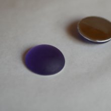 Cabochon Luna Tanzanite roxo macio diâmetro 18mm