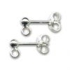 Clous d'oreilles "boule" 3mm argent 925 (+ 1.70 €)